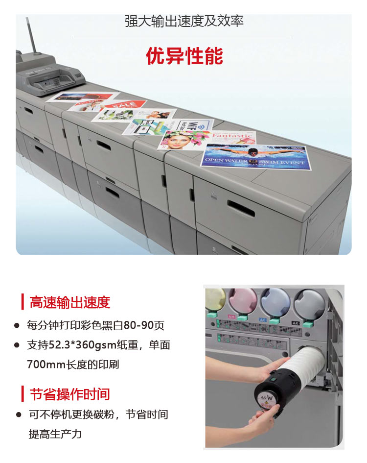 理光生產型打印機性能優異